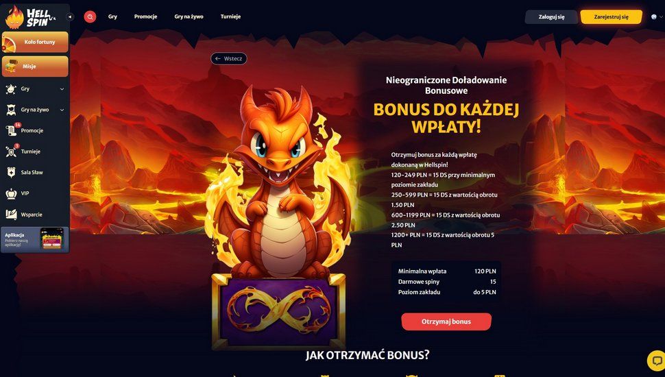 Hellspin Nieograniczony Bonus