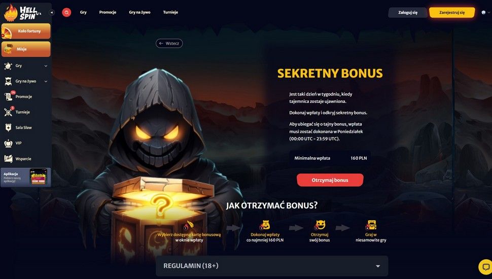 Hellspin Sekretny Bonus