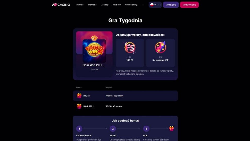 NV Casino Gra tygodnia