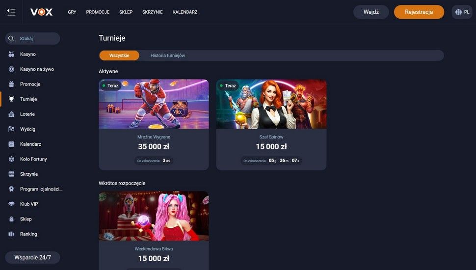Vox Casino Turnieje