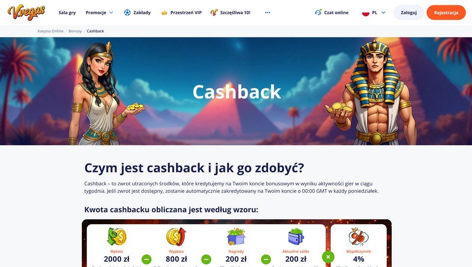 V.Vegas Cashback