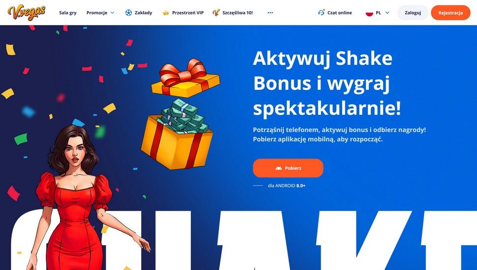 V.Vegas Shake Bonus mobilny