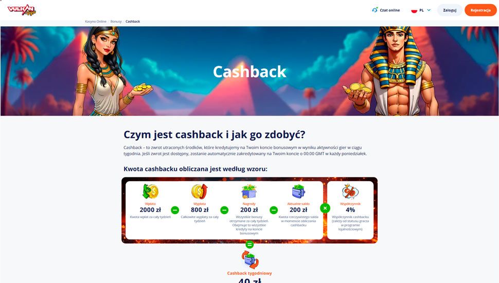 Vulkan Vegas Cashback