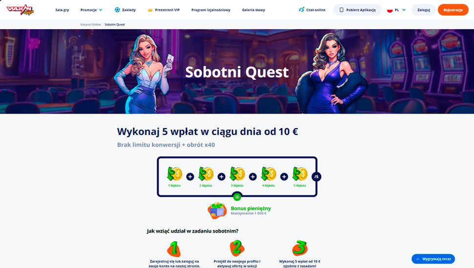 Vulkan Vegas Sobotni Quest