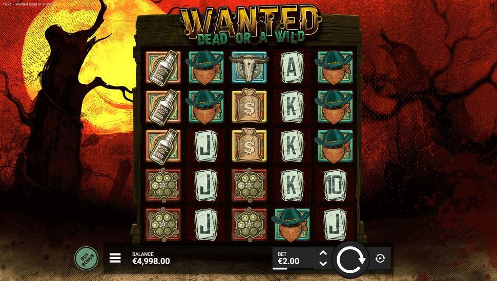 Wanted Dead Or a Wild slot