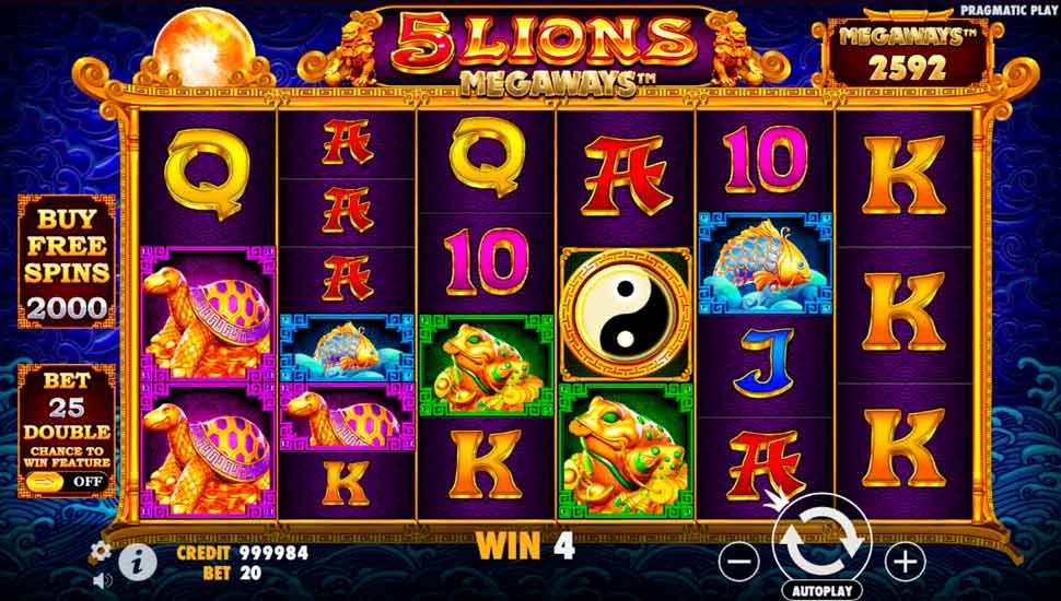 5 Lions Megaways slot