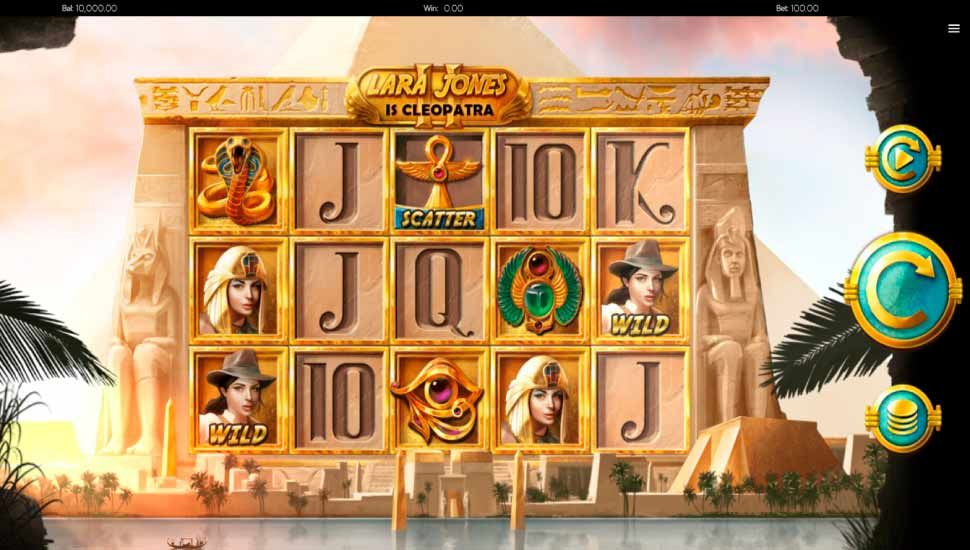 Lara Jones is Cleopatra 2 slot