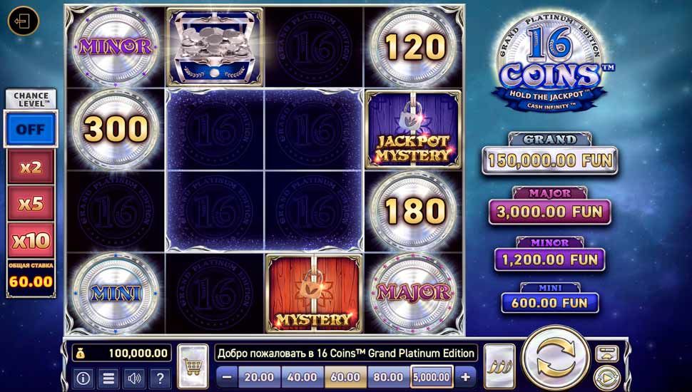 16 Coins Grand Platinum Edition Automat