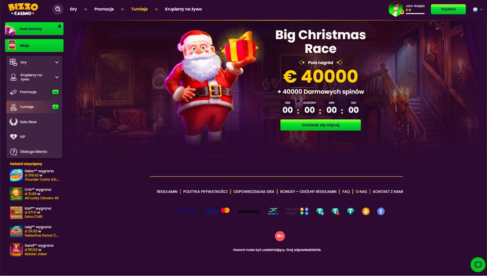 Bizzo Casino turnieje