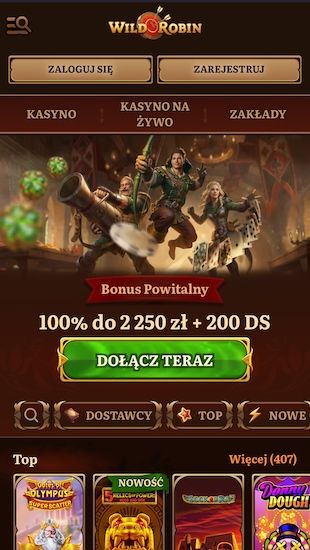 Wildrobin strone Kasyna