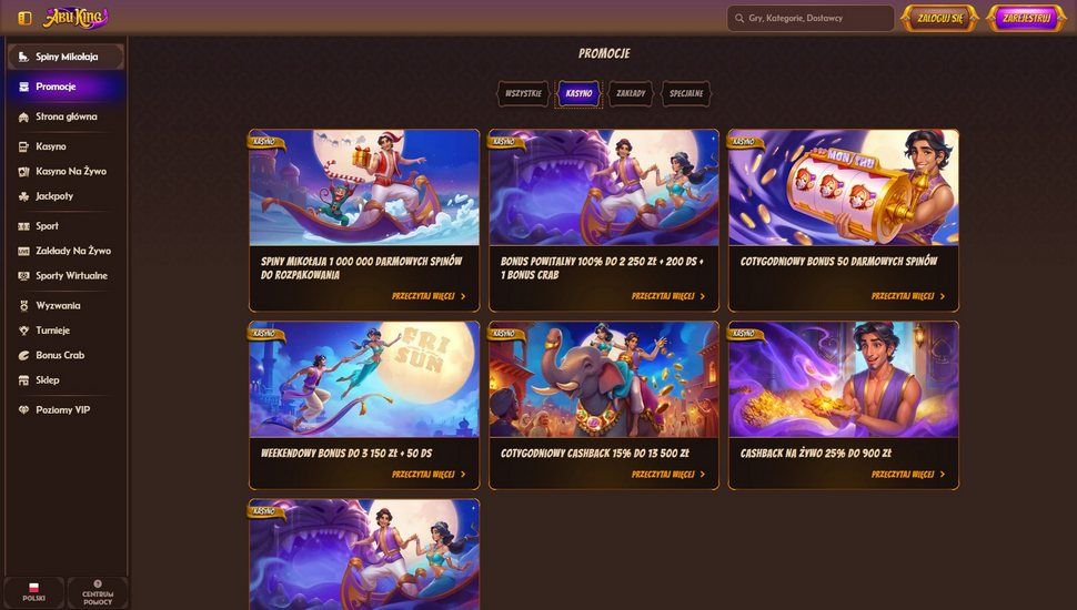 AbuKing casino promocje
