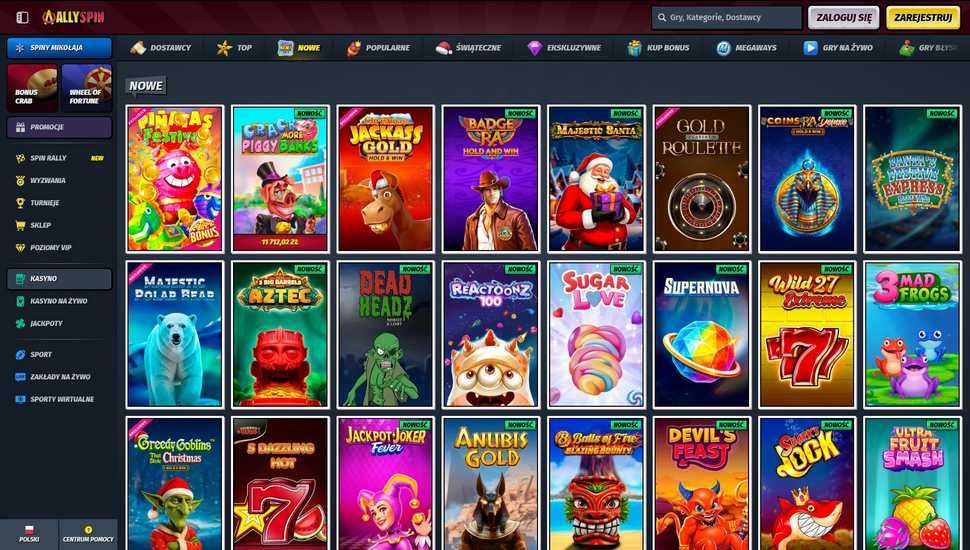 AllySpin casino gry
