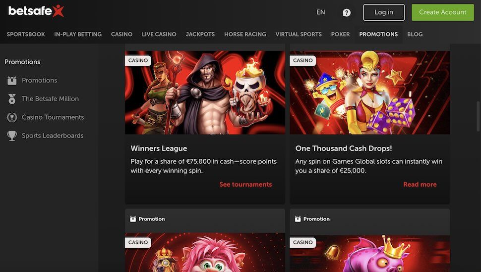 Betsafe Kasyno Turnieje
