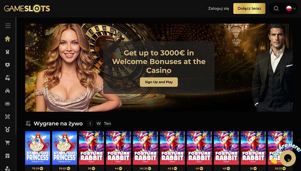Kasyno Gameslots – oferta powitalna