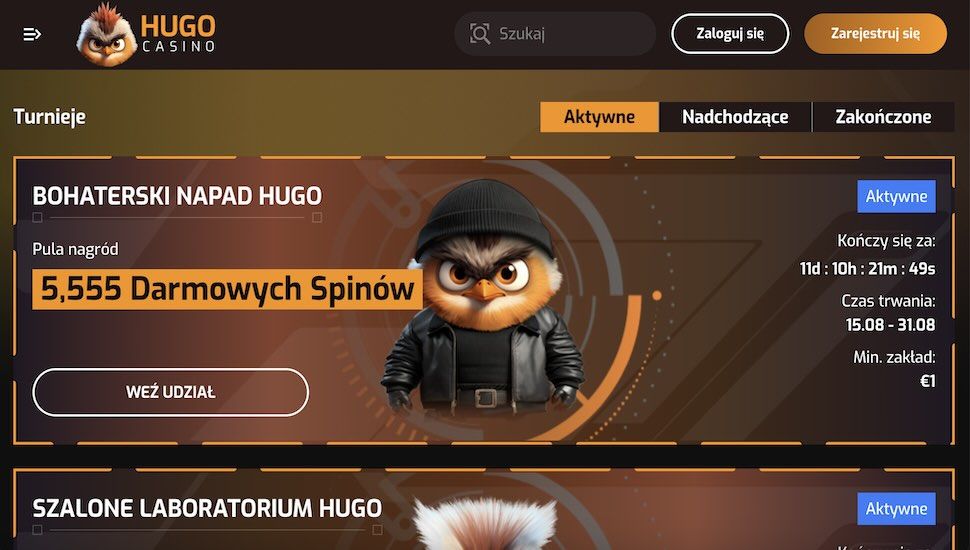 Hugo Kasyno Turnieje