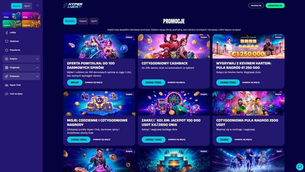 HyperLucky promocje