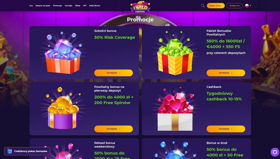 iWild casino promocje