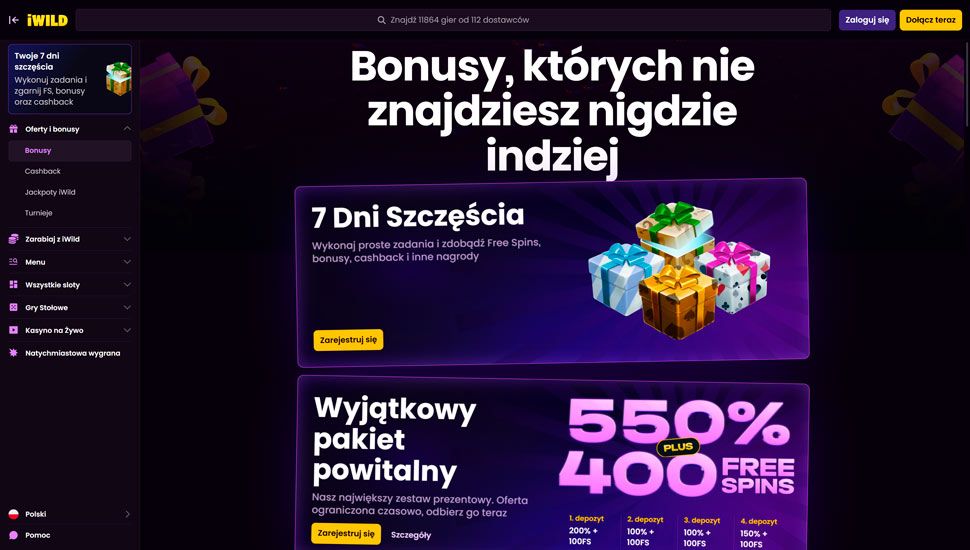 iWild bonusy