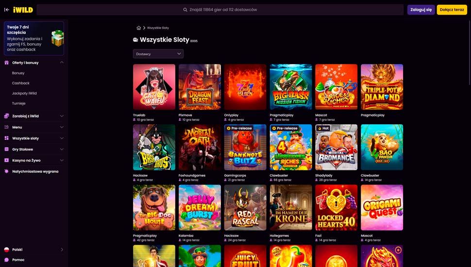 iWild casino sloty