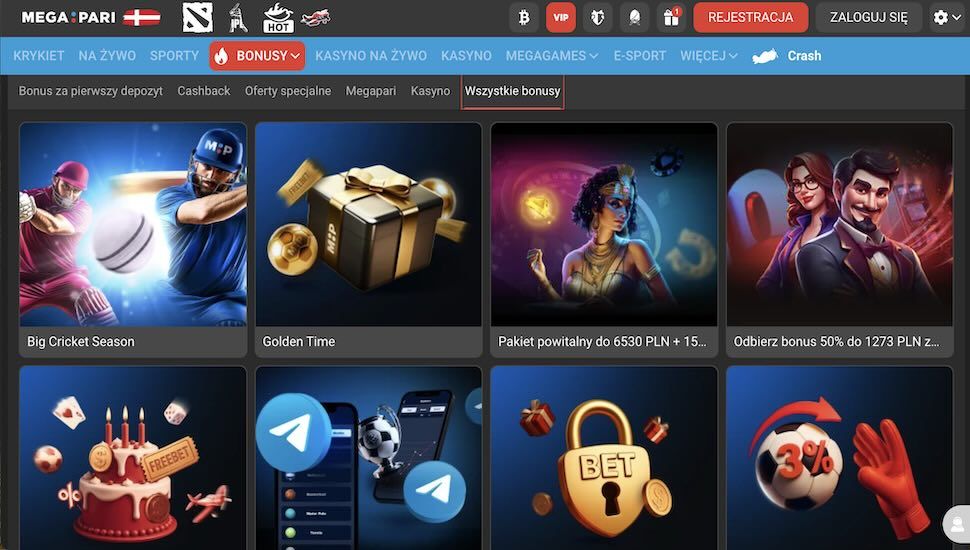 Megapari Casino Bonusowe