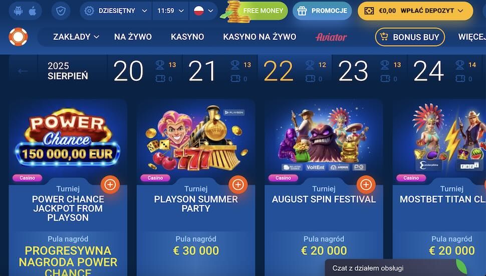 Mostbet Kasyno Turnieje