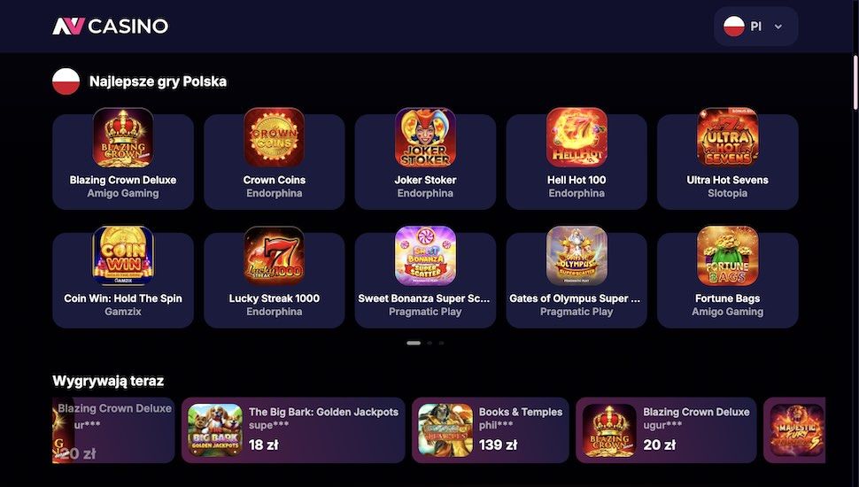 NV Casino Kasyno Gry