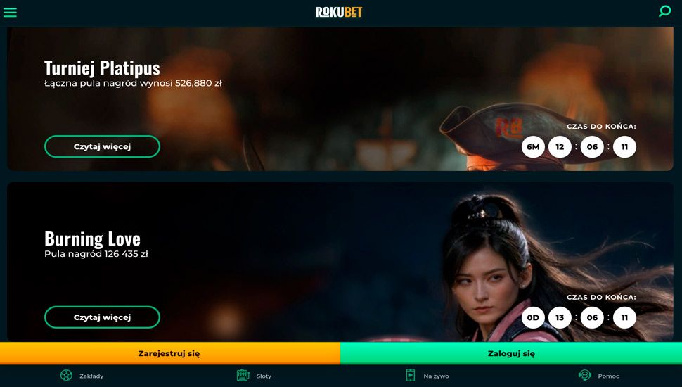 rokubet turnieje