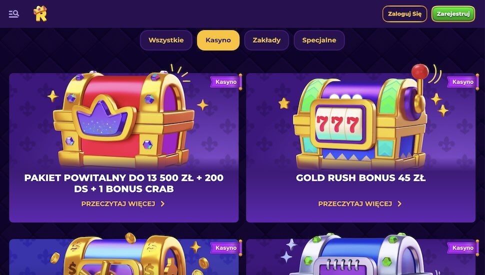 RoyalGame Kasyno Promocje