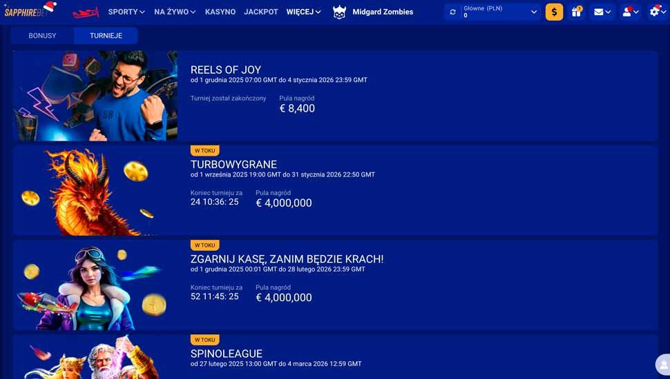 sapphirebet turnieje