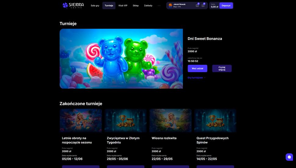 Sierra Casino turnieje