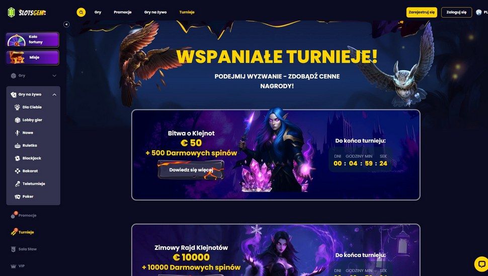 Slotsgem casino turnieje