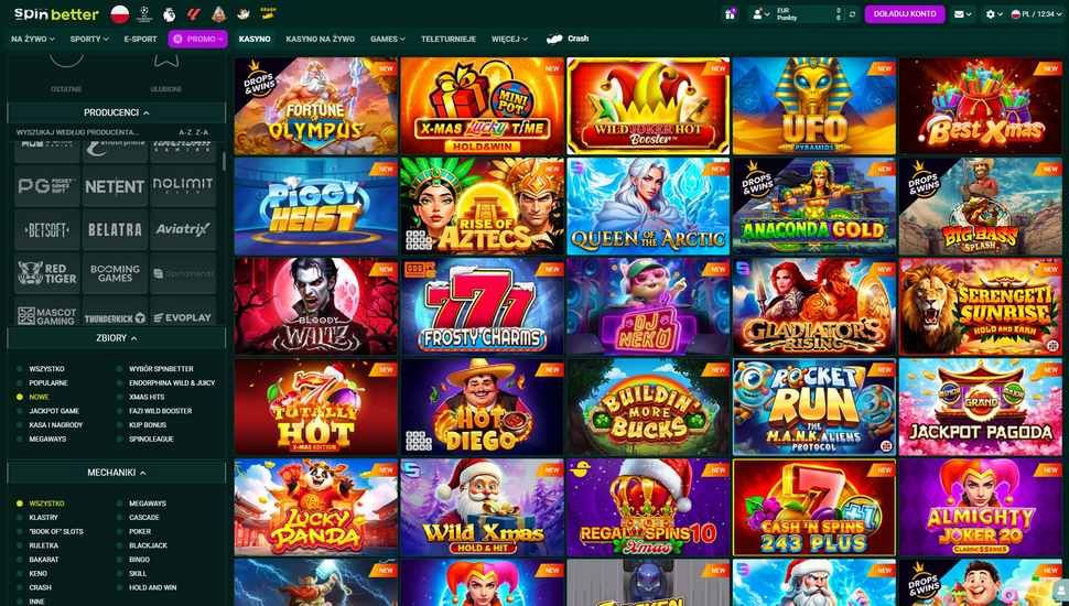 Spinbetter casino gry