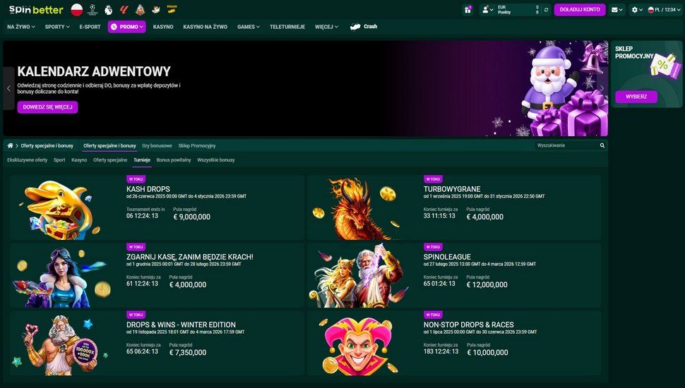 Spinbetter casino turnieje