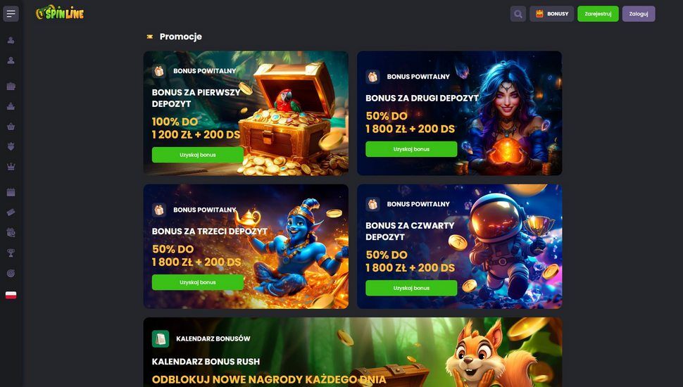 Spinline casino promocje