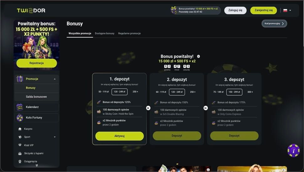 Twindor casino promocje