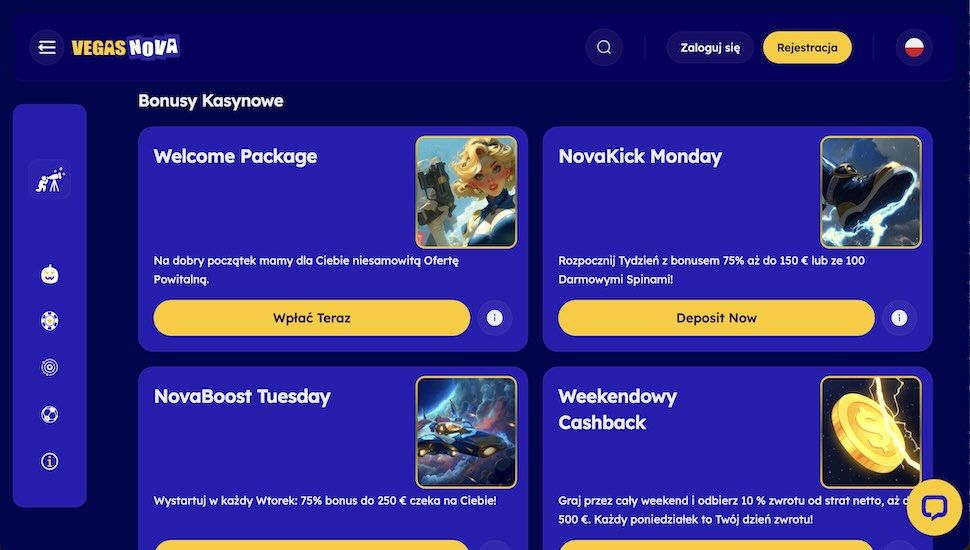 Vegas Nova Casino Promocje