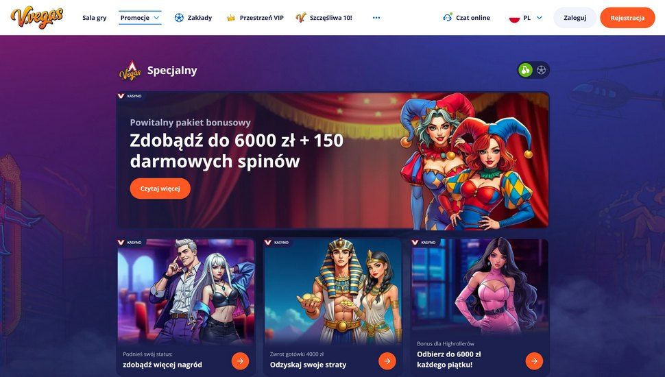 V.Vegas kasyno promocje