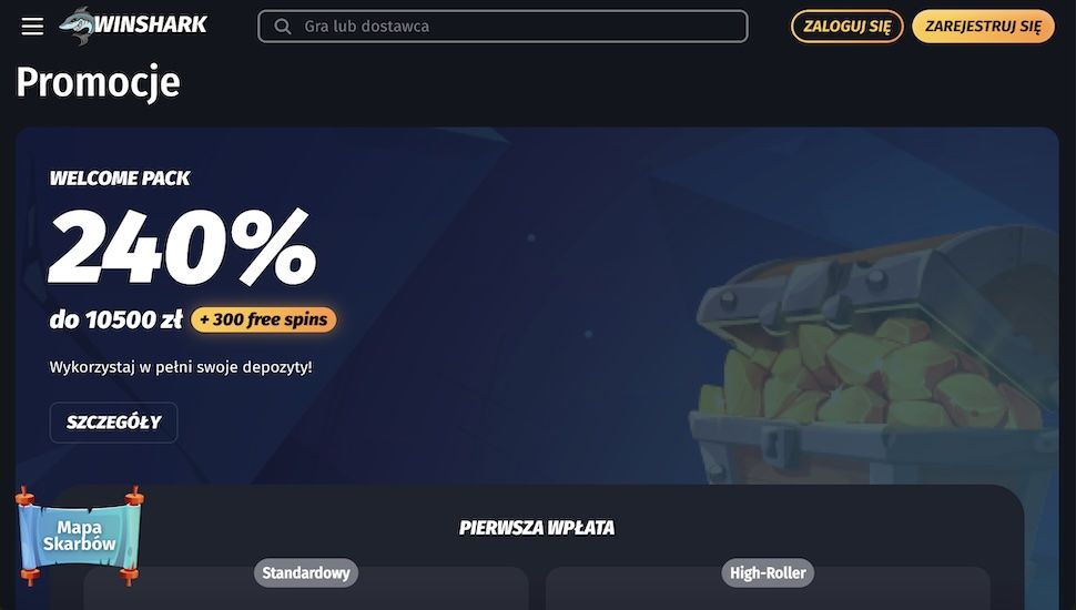 Winshark Kasyno Promocje
