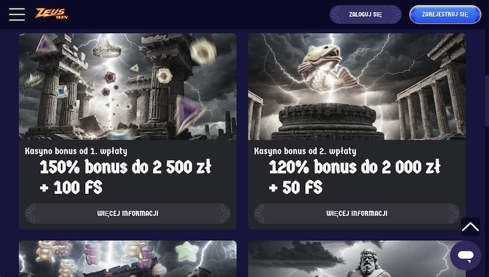 ZeusWin Kasyno Promocje