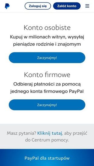 Jak założyć konto PayPal - 1