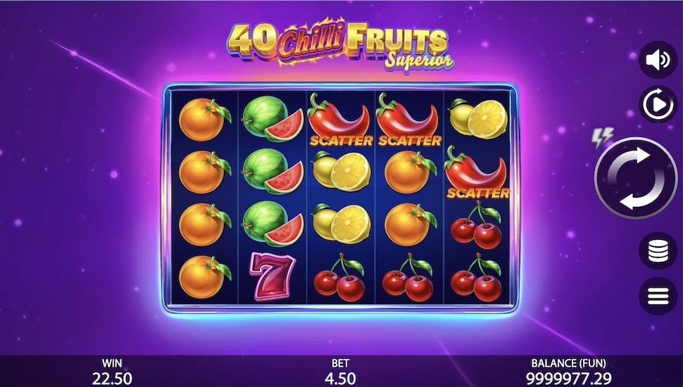 40 Chilli Fruits Superior slot Bonusowe