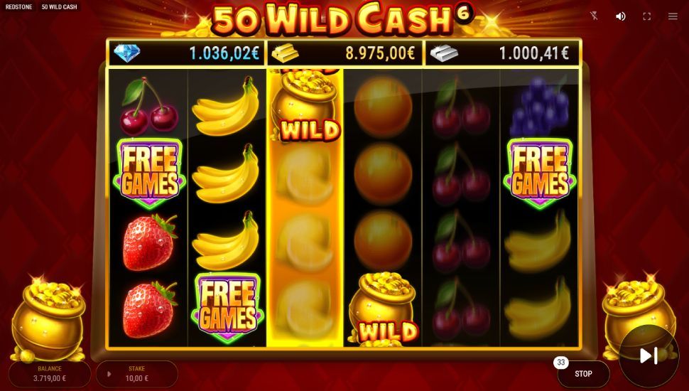 50 Wild Cash funkcja