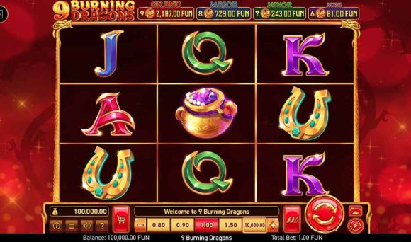 9 Burning Dragons
