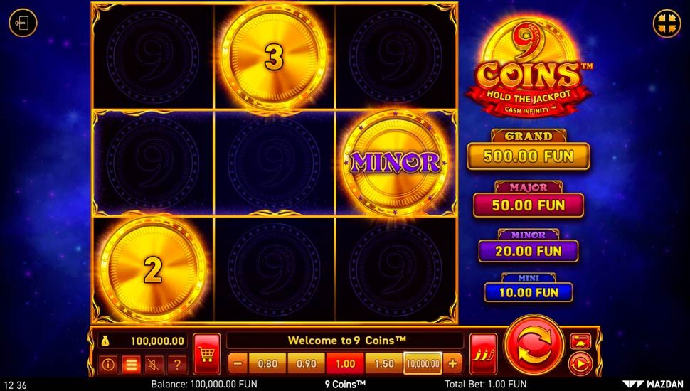 9 Coins rozgrywka