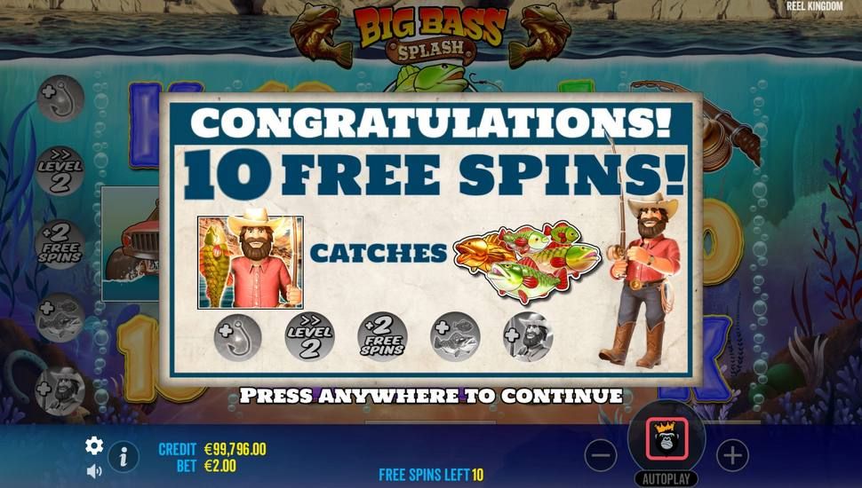 Big Bass Splash slot Bonusowe