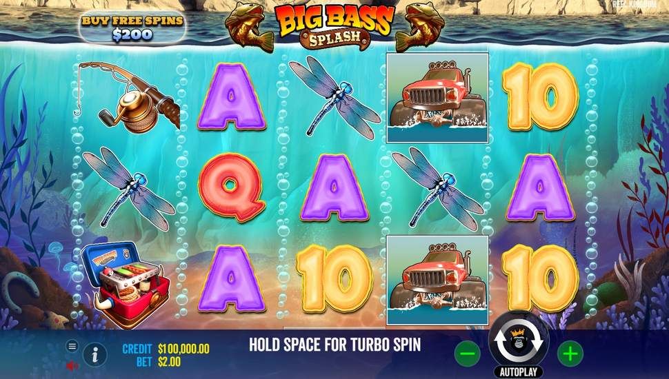 Big Bass Splash slot Rozgrywka