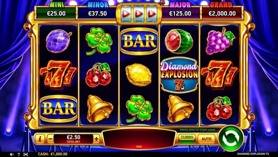 Diamond Explosion 7s slot Rozgrywka