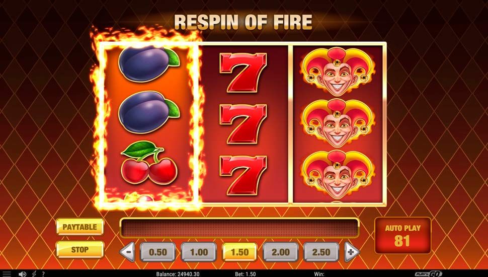 Fire Joker slot Bębny w płomieniach