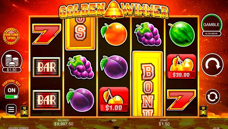 Golden Winner slot Rozgrywka