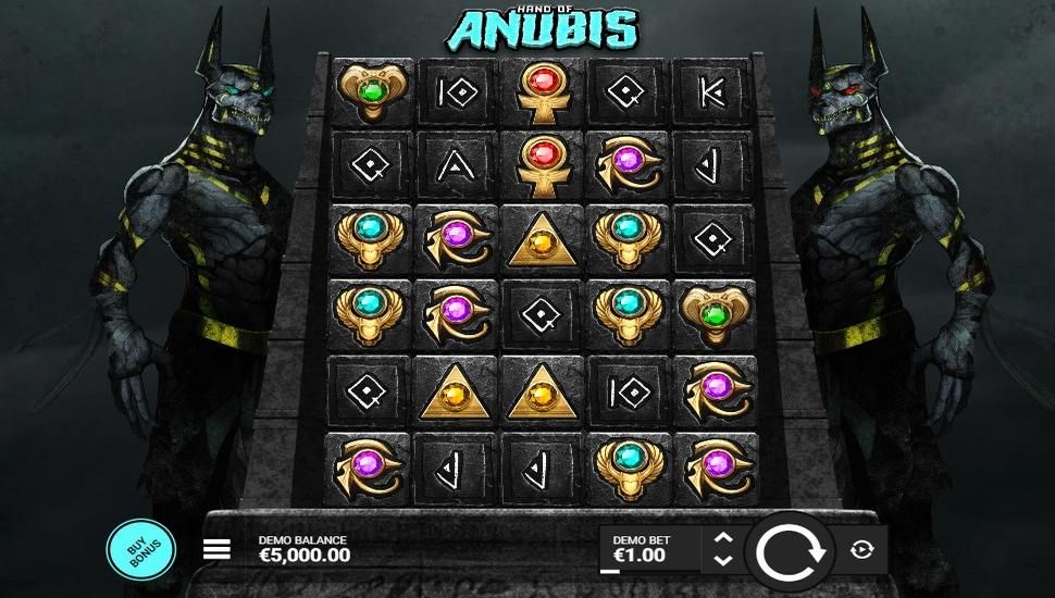 Hand of Anubis slot gameplay
